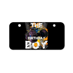 the birthday boy monster truck matching family party t shirt Bicycle License Plate | Artistshot