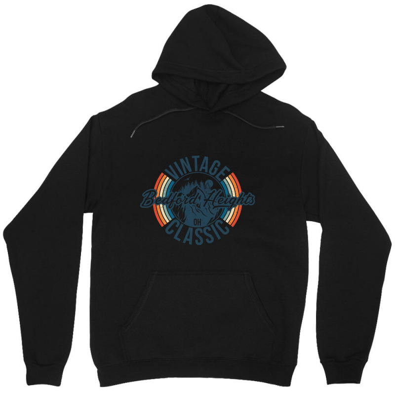 I Love Bedford Heights Ohio Retro Vintage Classic Limited Edition Unisex Hoodie by hardrollsjudo | Artistshot