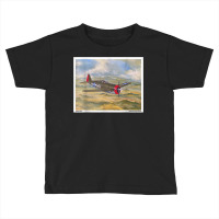 P47 Thunderbolt Ww2 Plane Painting Military Novelty Gift T Shirt Toddler T-shirt | Artistshot