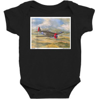 P47 Thunderbolt Ww2 Plane Painting Military Novelty Gift T Shirt Baby Bodysuit | Artistshot