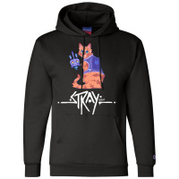 Stray Game Stray Video Game Funny Cat Game Champion Hoodie | Artistshot