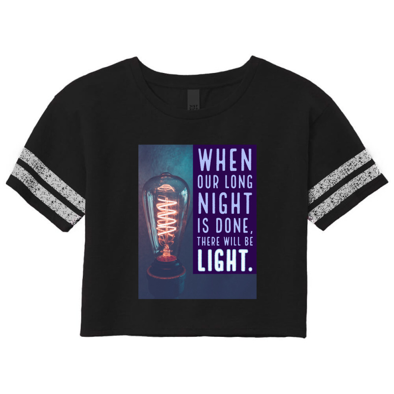 There Will Be Light Scorecard Crop Tee by JosephVanlandingham | Artistshot