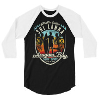 Sri Lanka Surfing Vintage Retro Surfer Arugam Bay Beach T Shirt 3/4 Sleeve Shirt | Artistshot