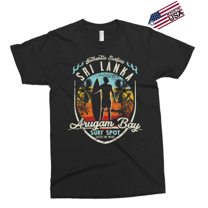 Sri Lanka Surfing Vintage Retro Surfer Arugam Bay Beach T Shirt Exclusive T-shirt by cm-arts | Artistshot