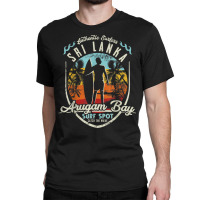 Sri Lanka Surfing Vintage Retro Surfer Arugam Bay Beach T Shirt Classic T-shirt | Artistshot