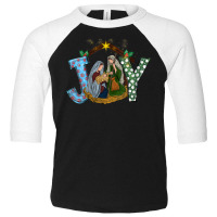 Womens Christmas Joy Baby Jesus Religious Nativity Christian Xmas V Ne Toddler 3/4 Sleeve Tee | Artistshot