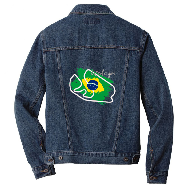 Interlagos Circuit Men Denim Jacket by DawnBee | Artistshot