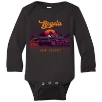 Bogota New Jersey Retro Vintage 80s 90s Muscle Cars Retrowave Aestheti Long Sleeve Baby Bodysuit | Artistshot