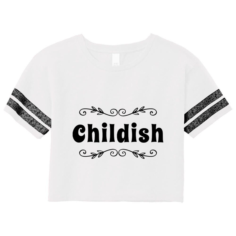 Childish Tgf Scorecard Crop Tee by cm-arts | Artistshot