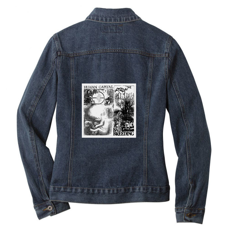 Human Capital Ladies Denim Jacket by KevinFernandez | Artistshot