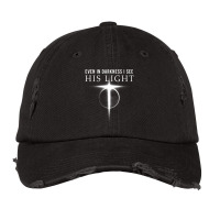 In Darkness I See His Light Jesus Christian Shirts Men Vintage Cap | Artistshot