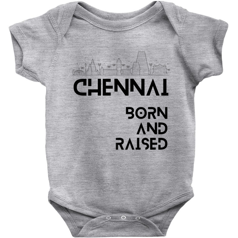 Chennai   Born And Raised Premium T Shirt Baby Bodysuit by cm-arts | Artistshot