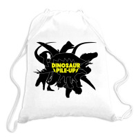 Dinosaur Pile-up Drawstring Bags | Artistshot