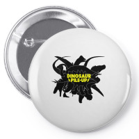 Dinosaur Pile-up Pin-back Button | Artistshot