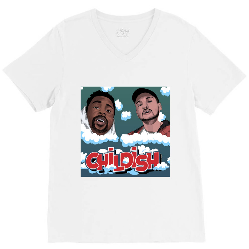 Childish Tgfbro V-Neck Tee by cm-arts | Artistshot