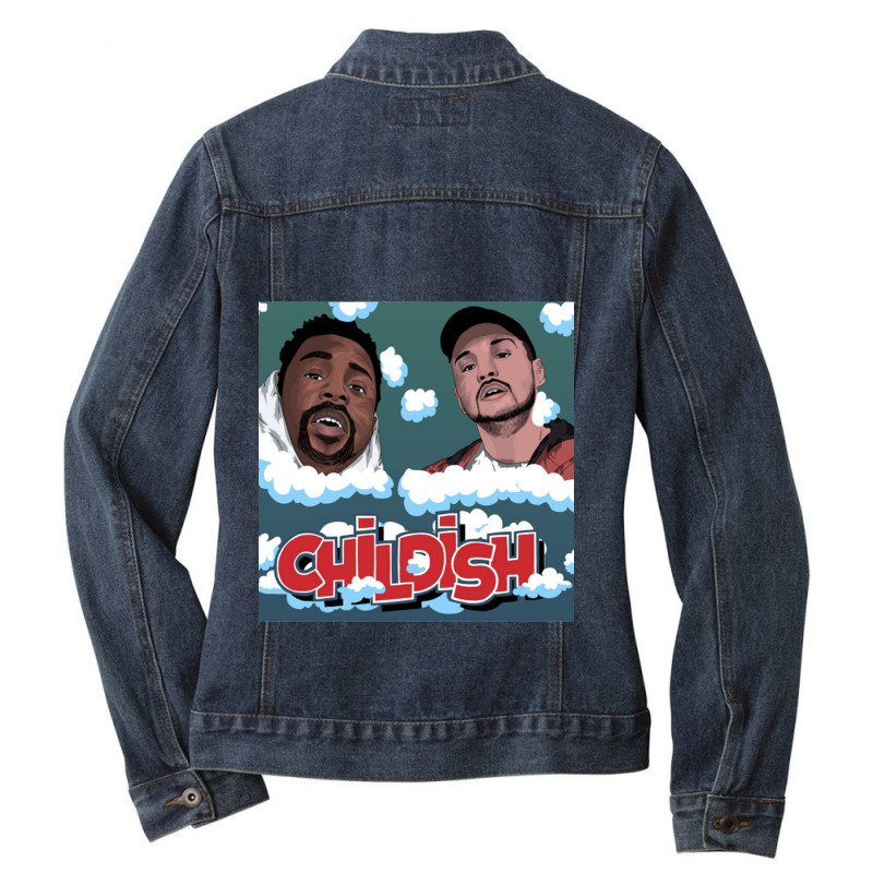 Childish Tgfbro Ladies Denim Jacket by cm-arts | Artistshot