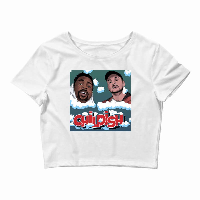 Childish Tgfbro Crop Top by cm-arts | Artistshot