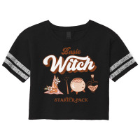 Basic Witch Starter Pack   Cute Halloween Scorecard Crop Tee | Artistshot