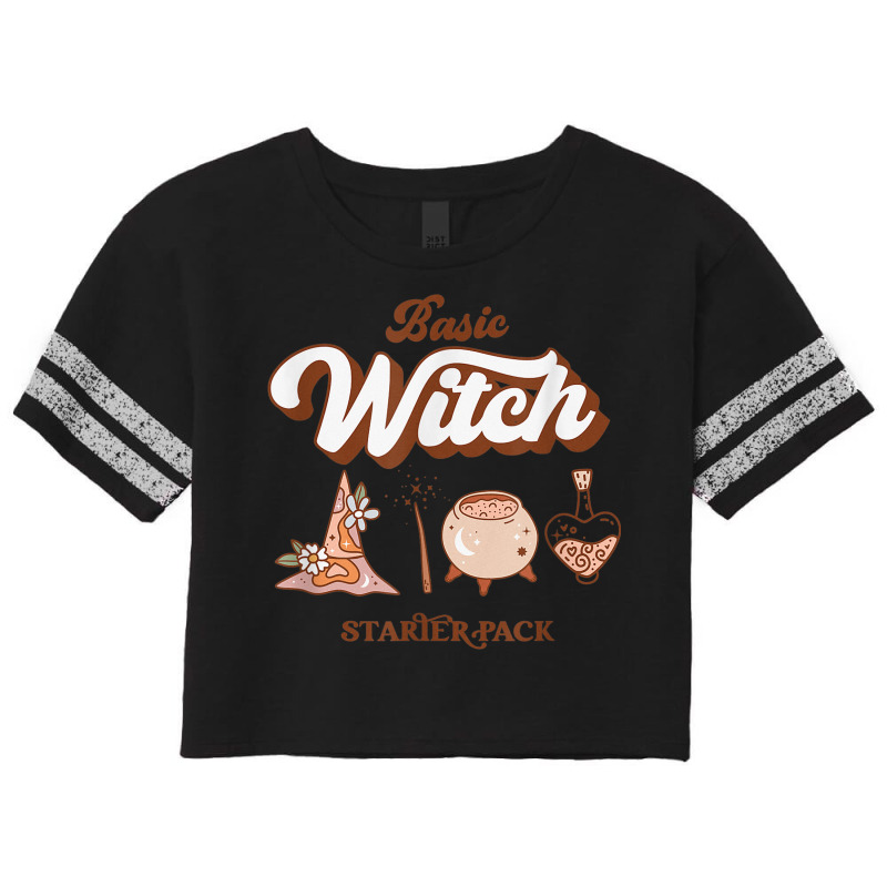 Basic Witch Starter Pack   Cute Halloween Scorecard Crop Tee by Outpost | Artistshot