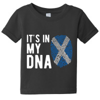 It's In My Dna Scotland Flag Scottish Baby Tee | Artistshot