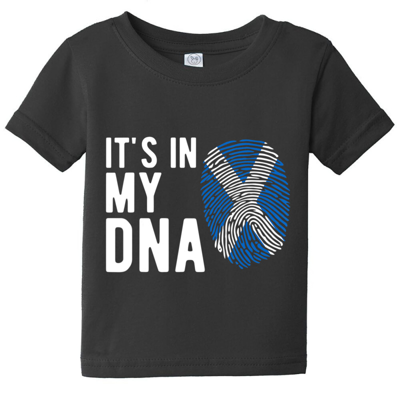 It's In My Dna Scotland Flag Scottish Baby Tee by cm-arts | Artistshot