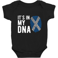 It's In My Dna Scotland Flag Scottish Baby Bodysuit | Artistshot