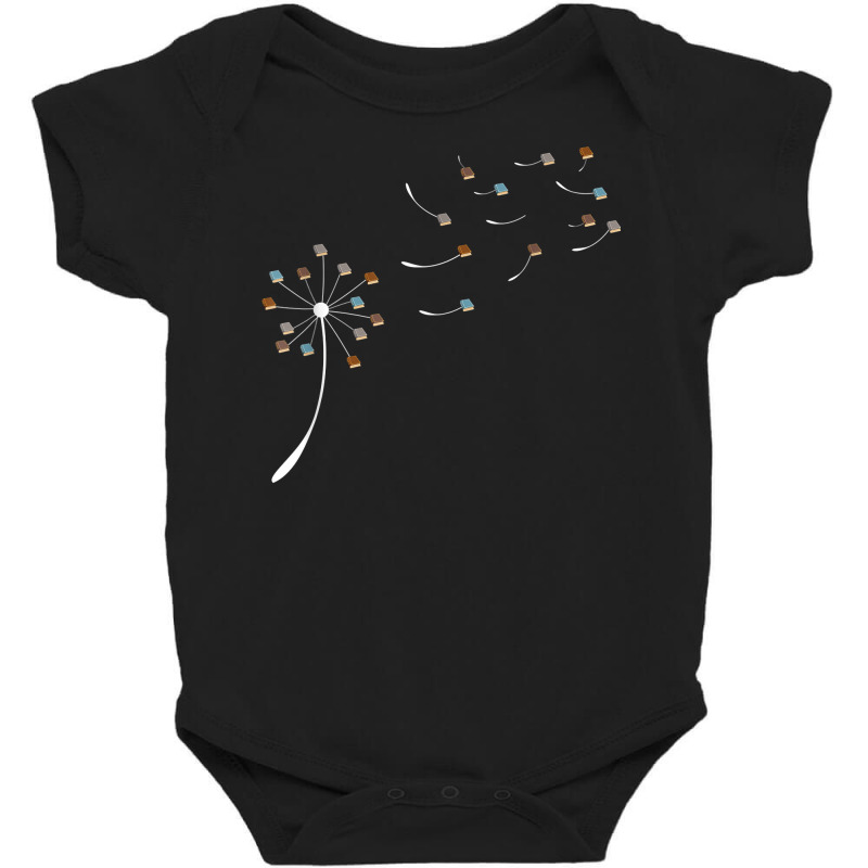 Books Dandelion Reading Books Bookaholic Bookworm Reader T Shirt Baby Bodysuit by pofijinashu | Artistshot