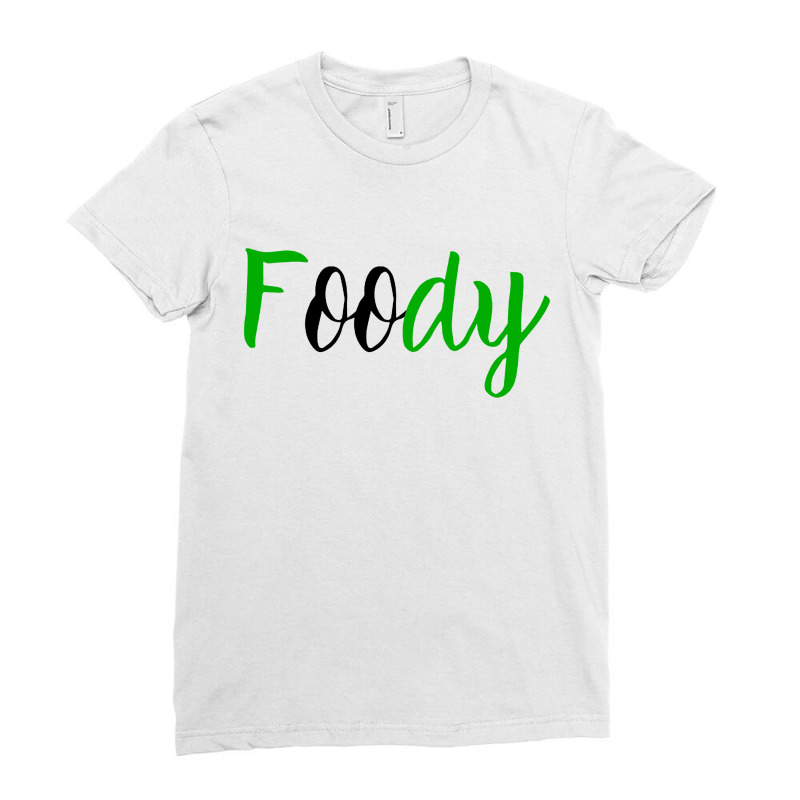 Foody Word Art Ladies Fitted T-Shirt by Nindy Tees | Artistshot