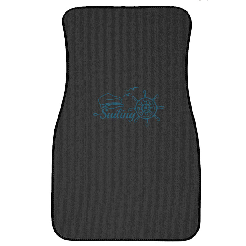 Sailing Badge With Handwheel Front Car Mat | Artistshot