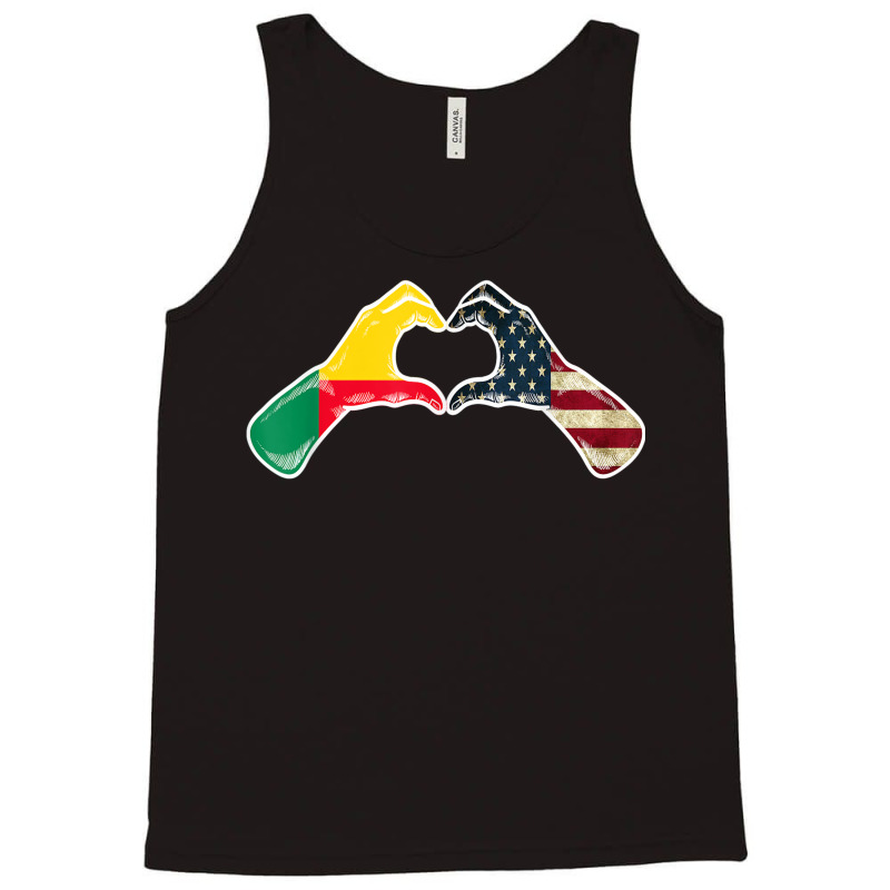 Benin American Usa Flag   Usa Beninese Heart Tank Top by Outpost | Artistshot