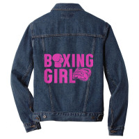 Womens Fighter Girl Boxer Athlete Men Denim Jacket | Artistshot