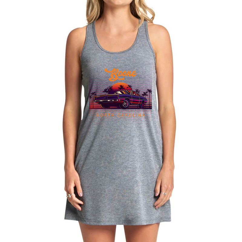 Boone North Carolina Retro Vintage 80s 90s Muscle Cars Retrowave Aesth Tank Dress by pancakespienova | Artistshot