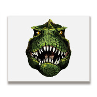 Music Vintage Retro T-rex Head Metal Print Horizontal | Artistshot