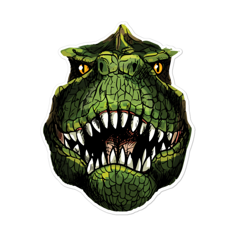 Music Vintage Retro T-rex Head Sticker | Artistshot