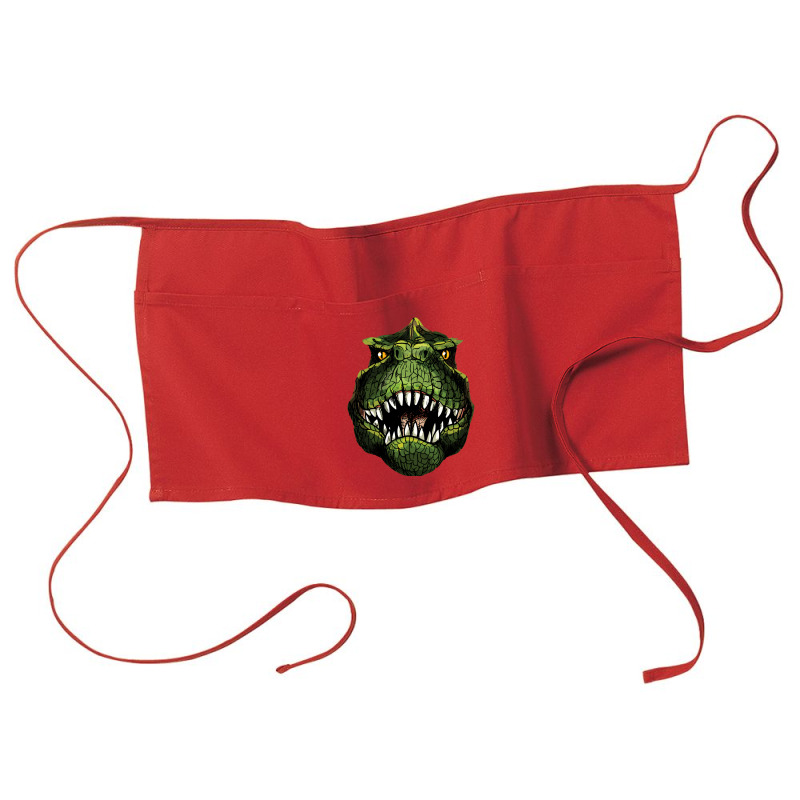 Music Vintage Retro T-rex Head Waist Apron | Artistshot