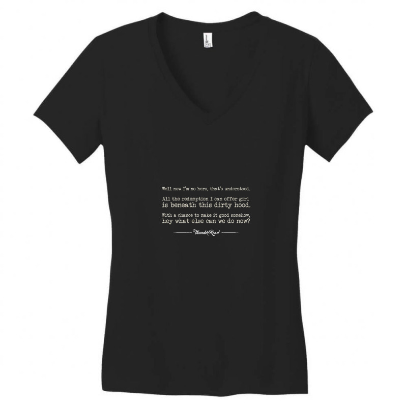 Thunder Road - Dark Women's V-Neck T-Shirt by HollyAllen | Artistshot