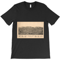 Vintage Pictorial Map Of Bristol Ct (1889) T-shirt | Artistshot