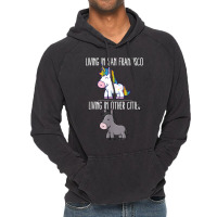 Living In San Francisco Pride California Unicorn Love Vintage Hoodie | Artistshot