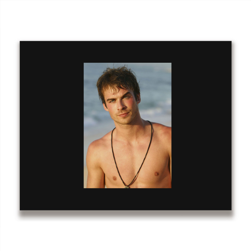 Ian Somerhalder Shirtless Metal Print Horizontal | Artistshot