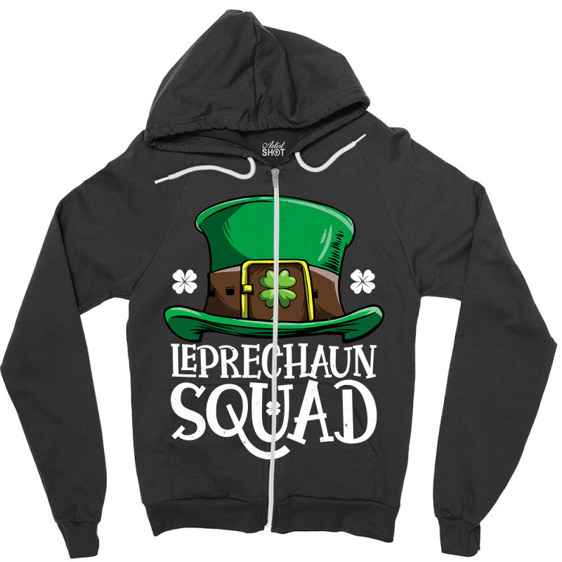 Leprechaun Squad St Patricks Day Boys Kids Men Costume Gifts Zipper Hoodie | Artistshot