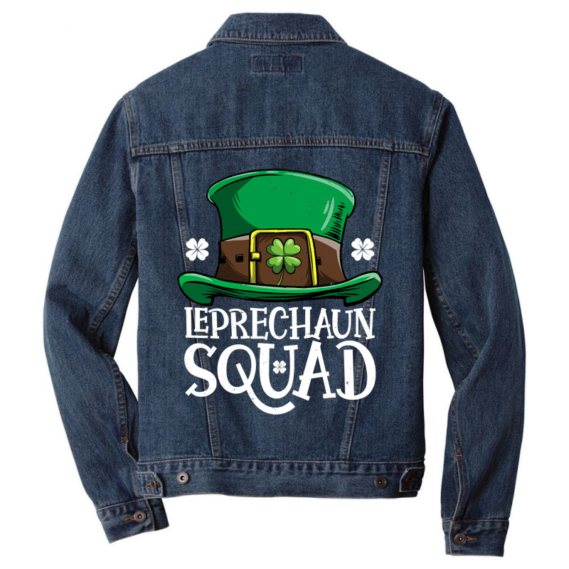 Leprechaun Squad St Patricks Day Boys Kids Men Costume Gifts Men Denim Jacket | Artistshot