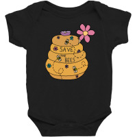 Save The Bees Honey Pot Baby Bodysuit | Artistshot