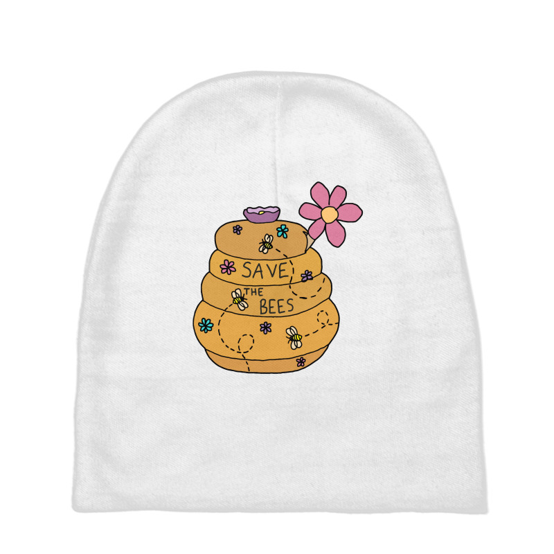 Save The Bees Honey Pot Baby Beanies | Artistshot