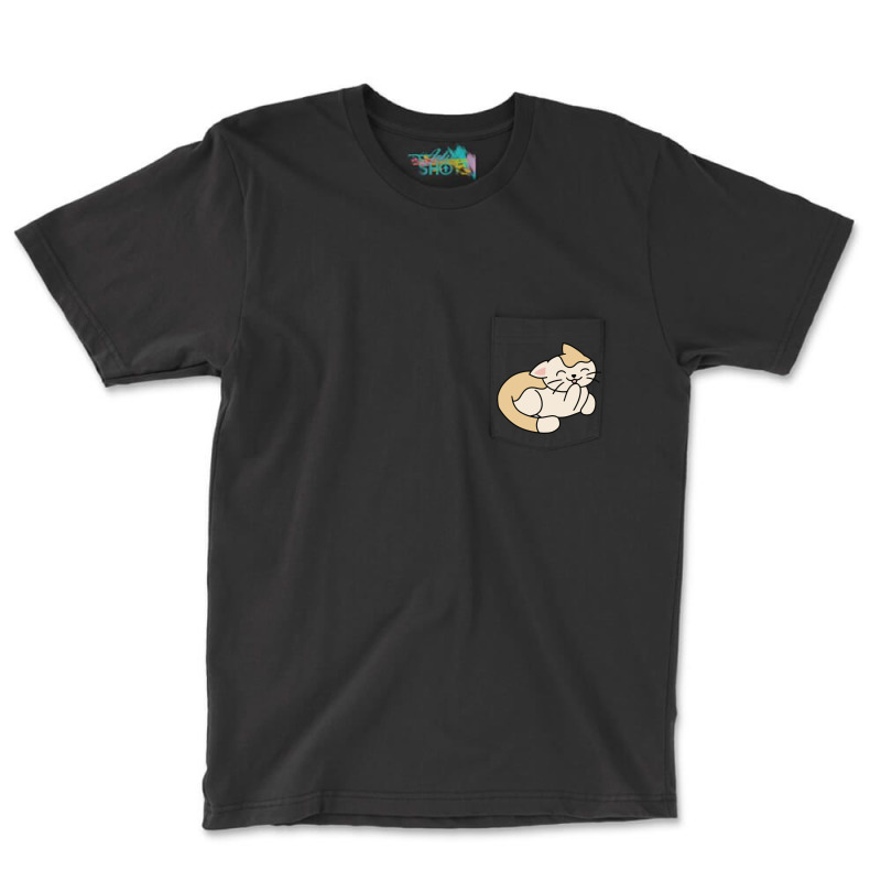 Licking Cat Pocket T-Shirt by Morspective | Artistshot