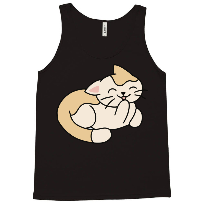 Licking Cat Tank Top by Morspective | Artistshot