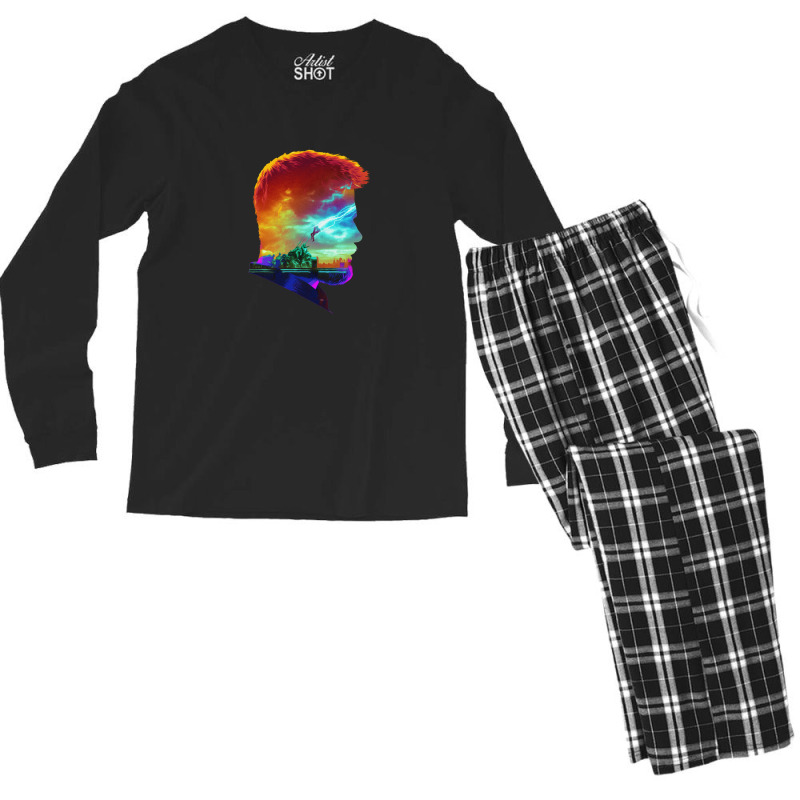 Thunder 1.png Men's Long Sleeve Pajama Set | Artistshot