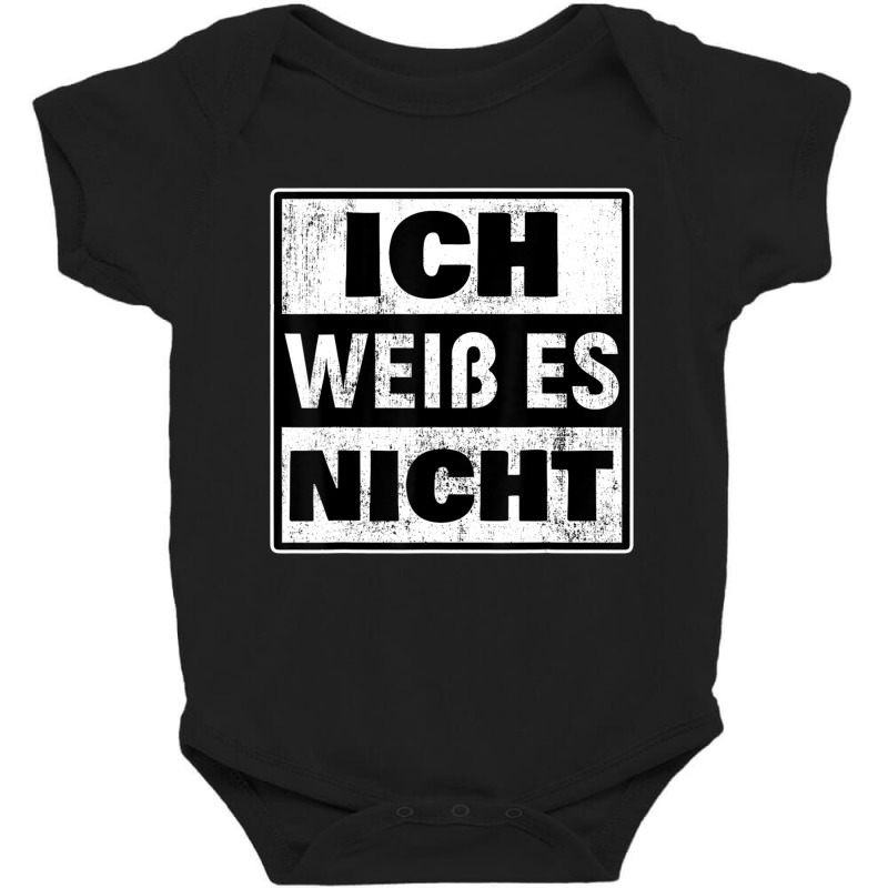 German I Don't Know Germany Language Quote Flag Baby Bodysuit | Artistshot