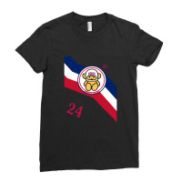 James Hunt Teddy Bear-breasted Hesketh Racing Sponsor Stripes Ladies Fitted T-shirt | Artistshot