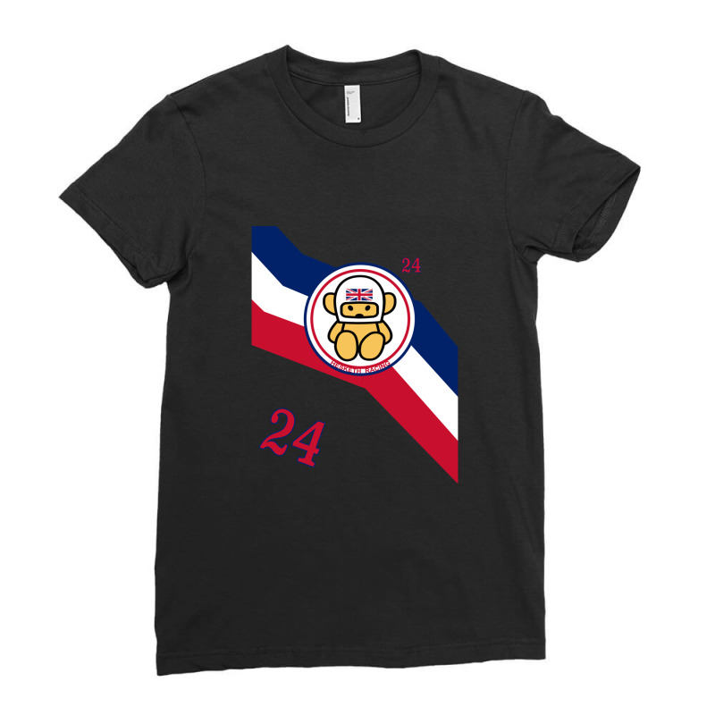 James Hunt Teddy Bear-breasted Hesketh Racing Sponsor Stripes Ladies Fitted T-Shirt by DawnBee | Artistshot