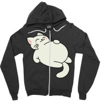 Full Cat Sleeping Zipper Hoodie | Artistshot